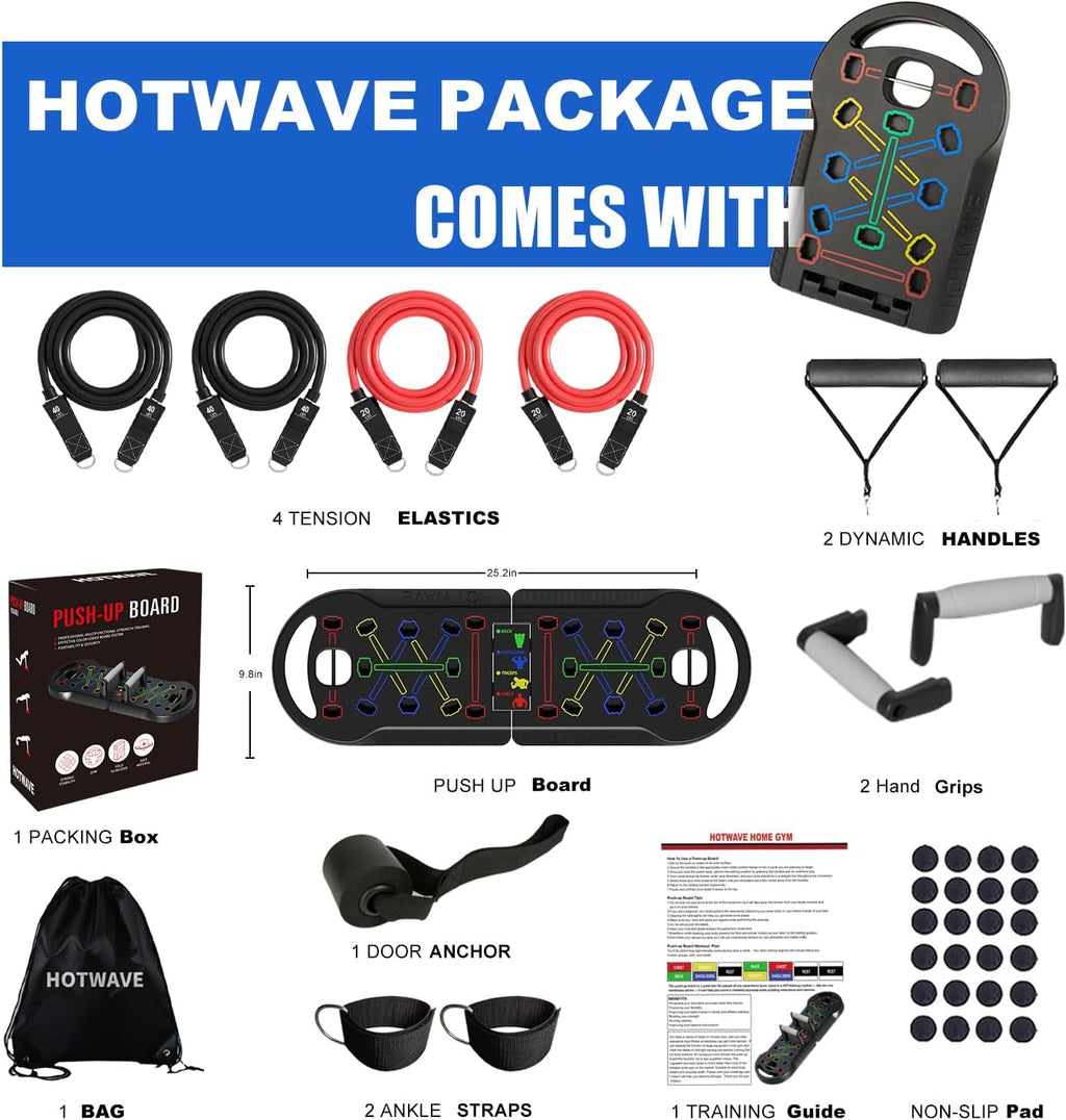 Push up Board Fitness, Portable Foldable 20 in 1 Push up Bar at Home Gym, Pushup Handles for Floor. Professional Strength Training Equipment for Man and Women,Patent Pending